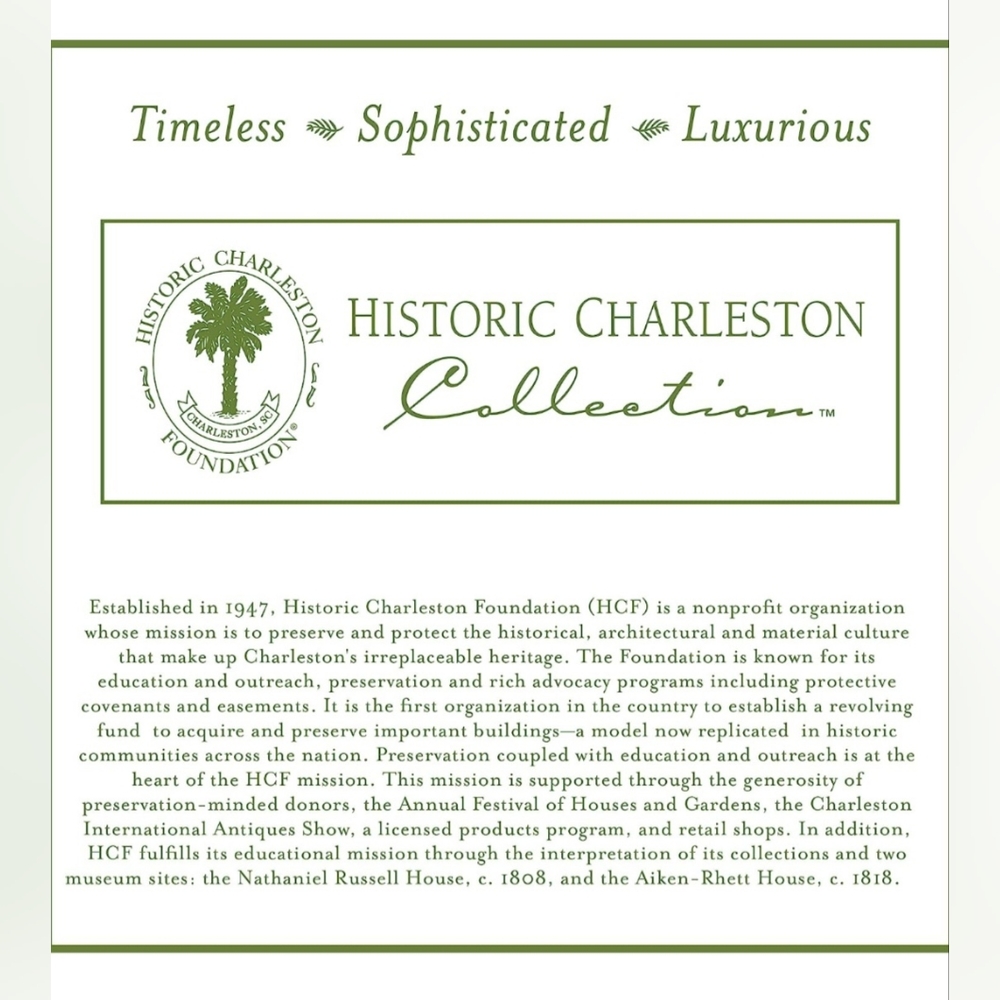 NWT Historic Charleston Collection King Charles Euro Sham White 100% Cotton - Picture 4 of 8